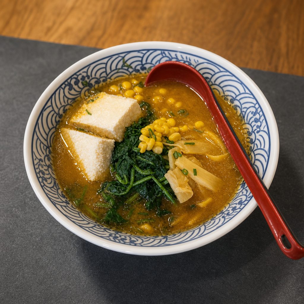 Veg. Curry Ramen (Vegan Ramen).