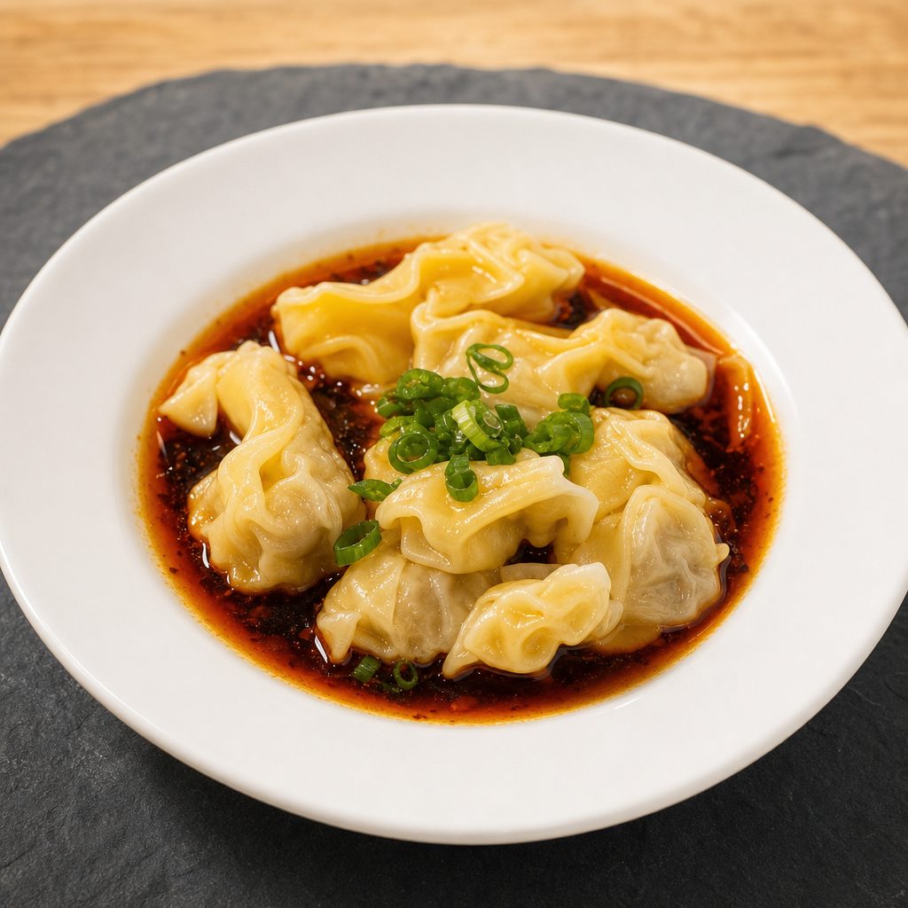 Wonton with Red Oil.