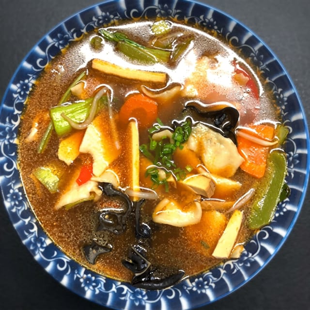 Vegetarian Then-Thuk (Vegan).