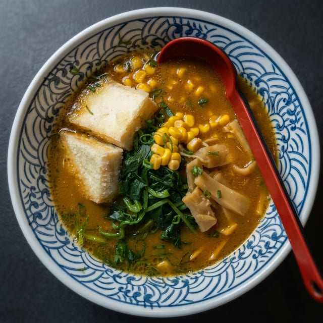 Veg. Curry Ramen (Vegan Ramen).