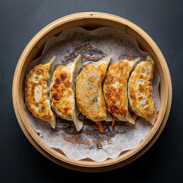 Pork & Chives Gyoza.